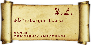 Würzburger Laura névjegykártya